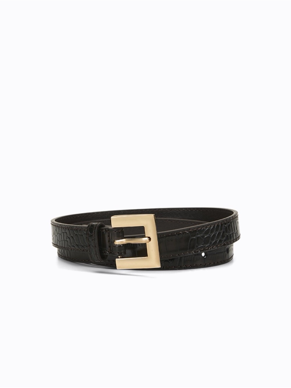 Jordan Belt Dark Cacao Croc